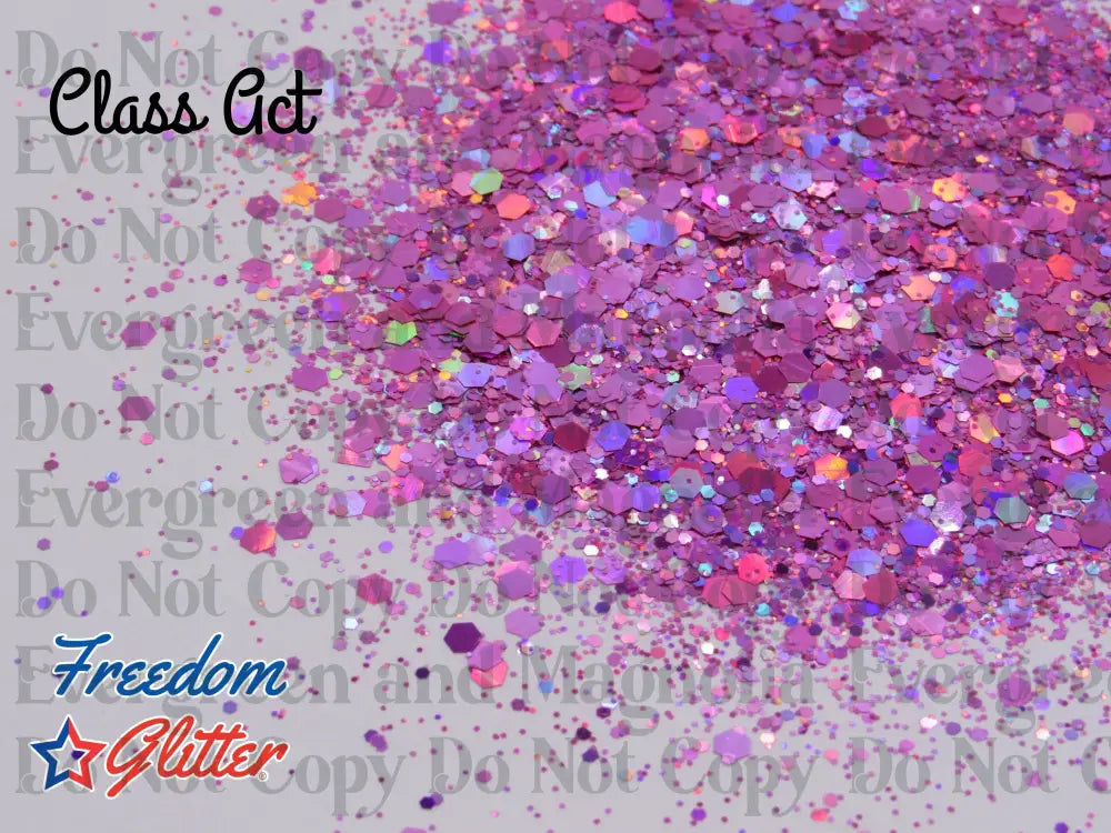 Class Act (Holographic/Fluorescent Glitter)