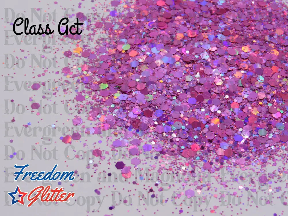 Class Act (Holographic/Fluorescent Glitter)