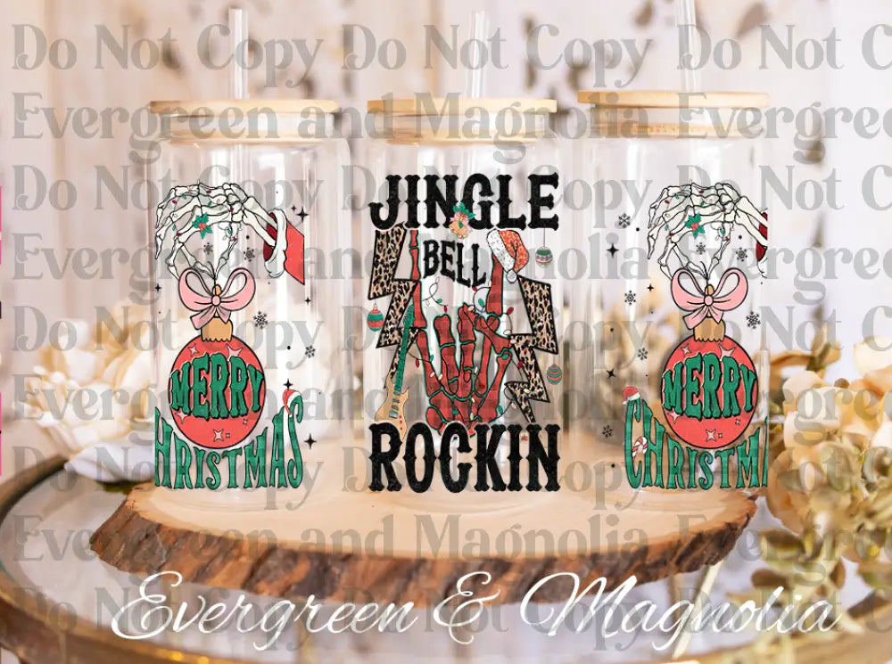 107-Jingle bell rockin skeleton christmas