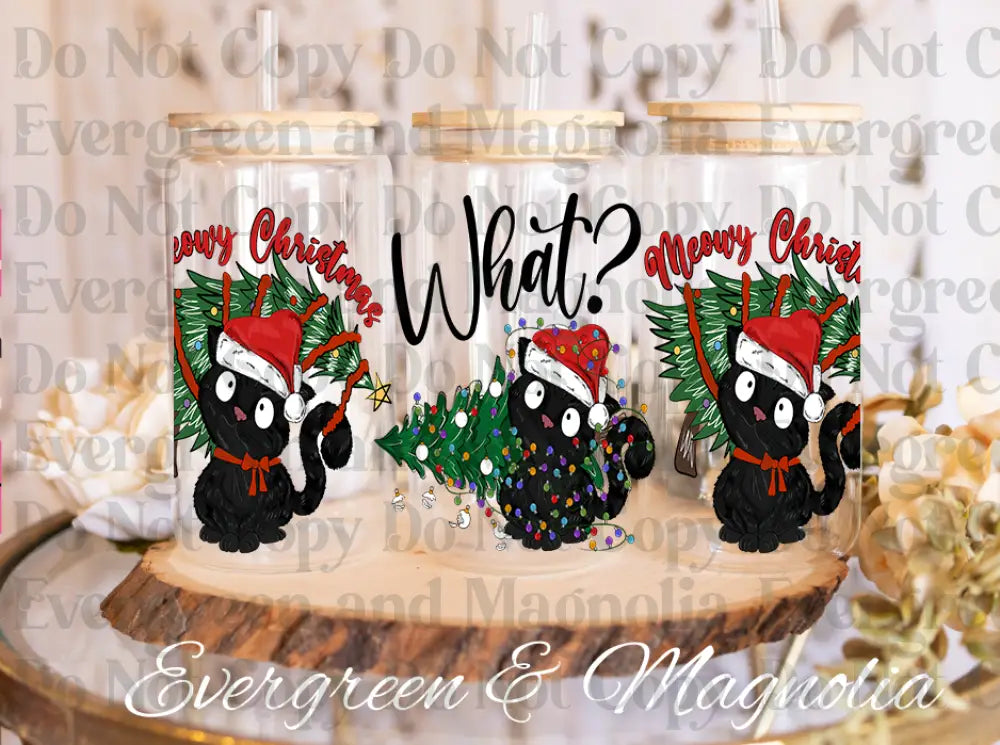 121-What Cat Christmas-Black Cat Christmas