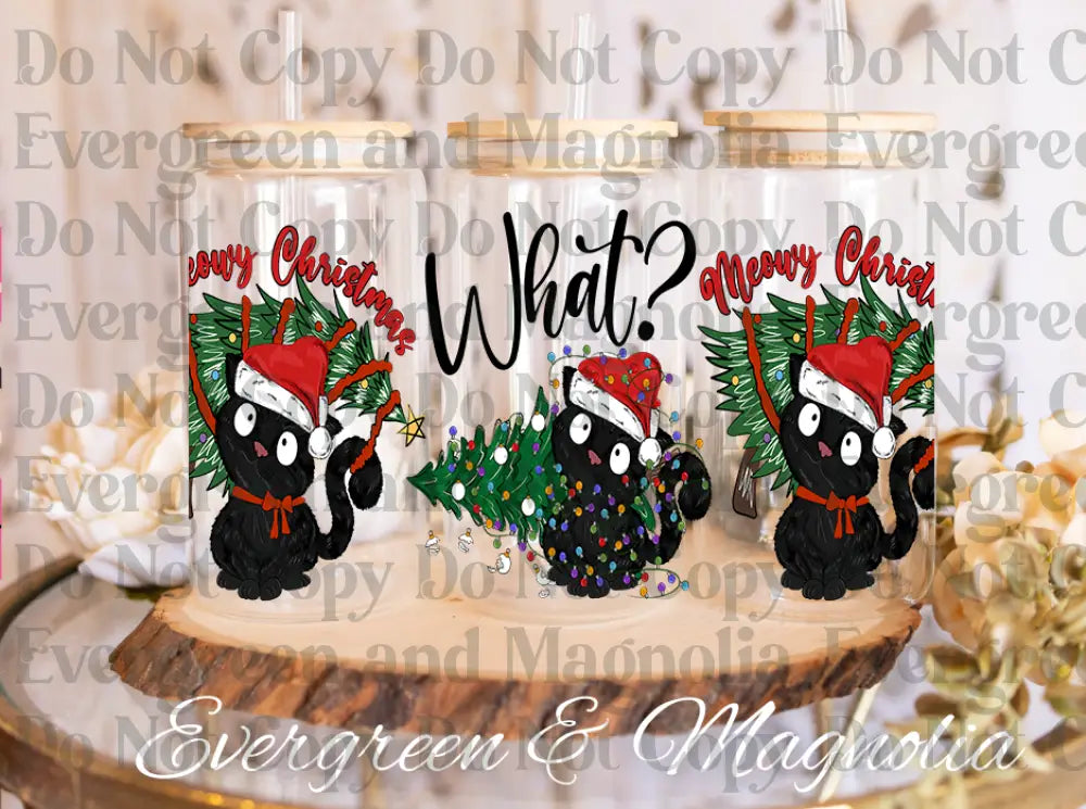 121-What Cat Christmas-Black Cat Christmas