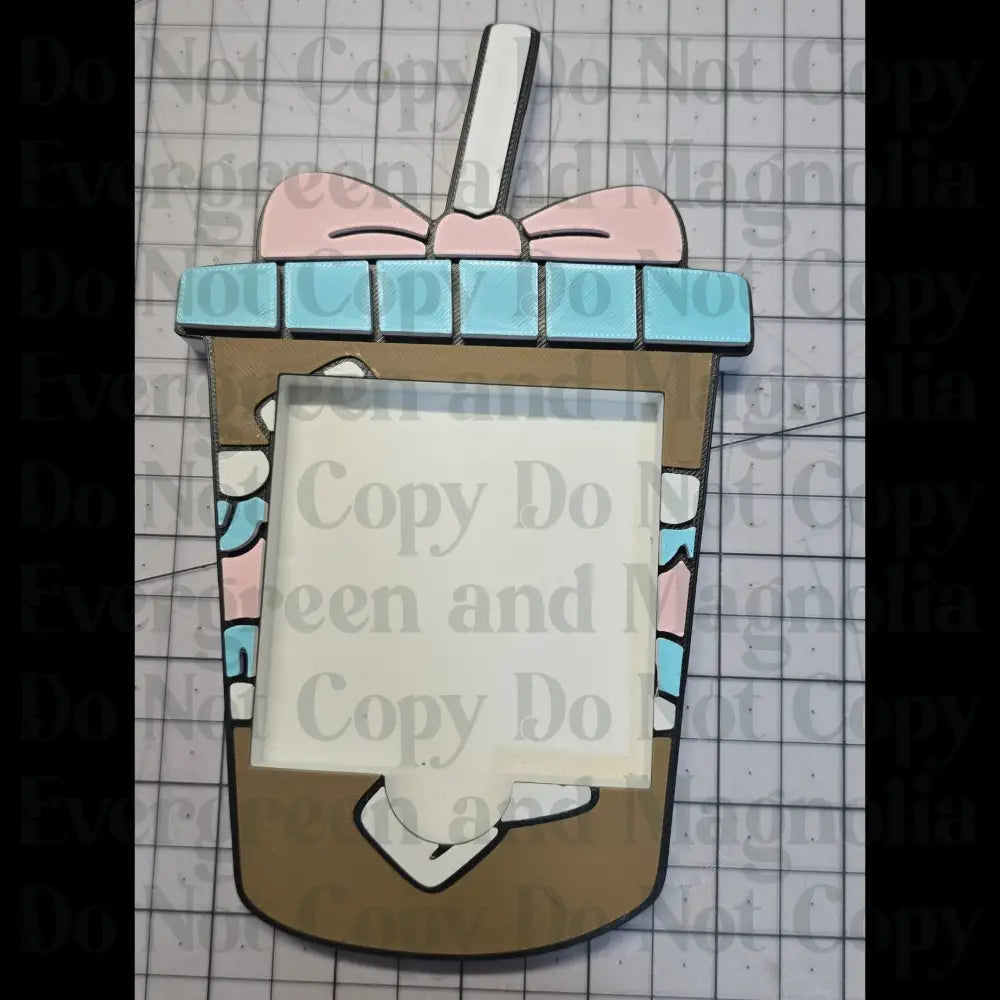 Iced coffee Post-it holder