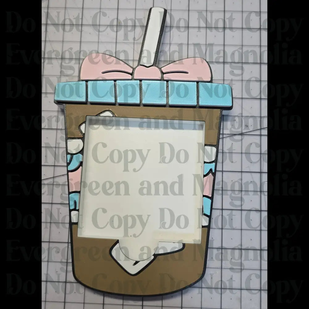 Iced coffee Post-it holder
