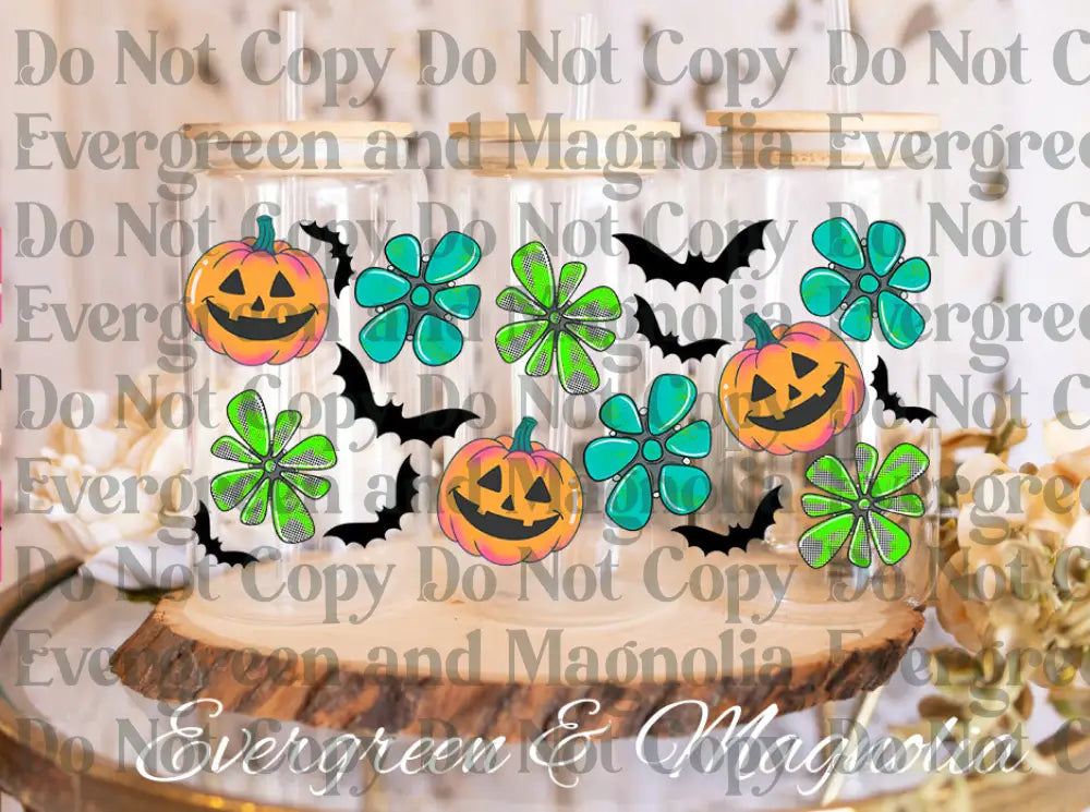 Pumpkin16oz UV DTF print