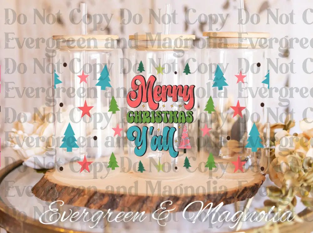 26-Christmas Y'all Retro Christmas Merry