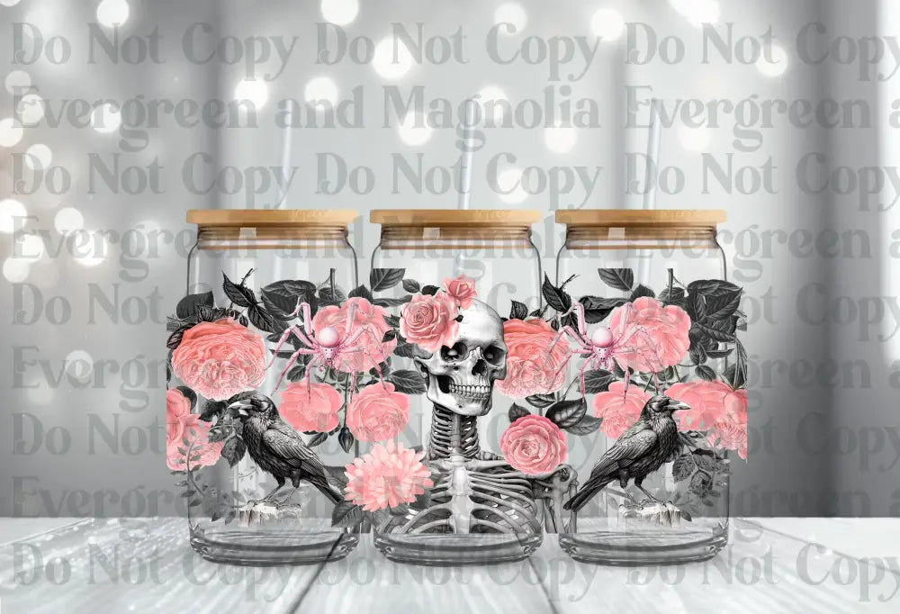 Pink Skulls Gothic