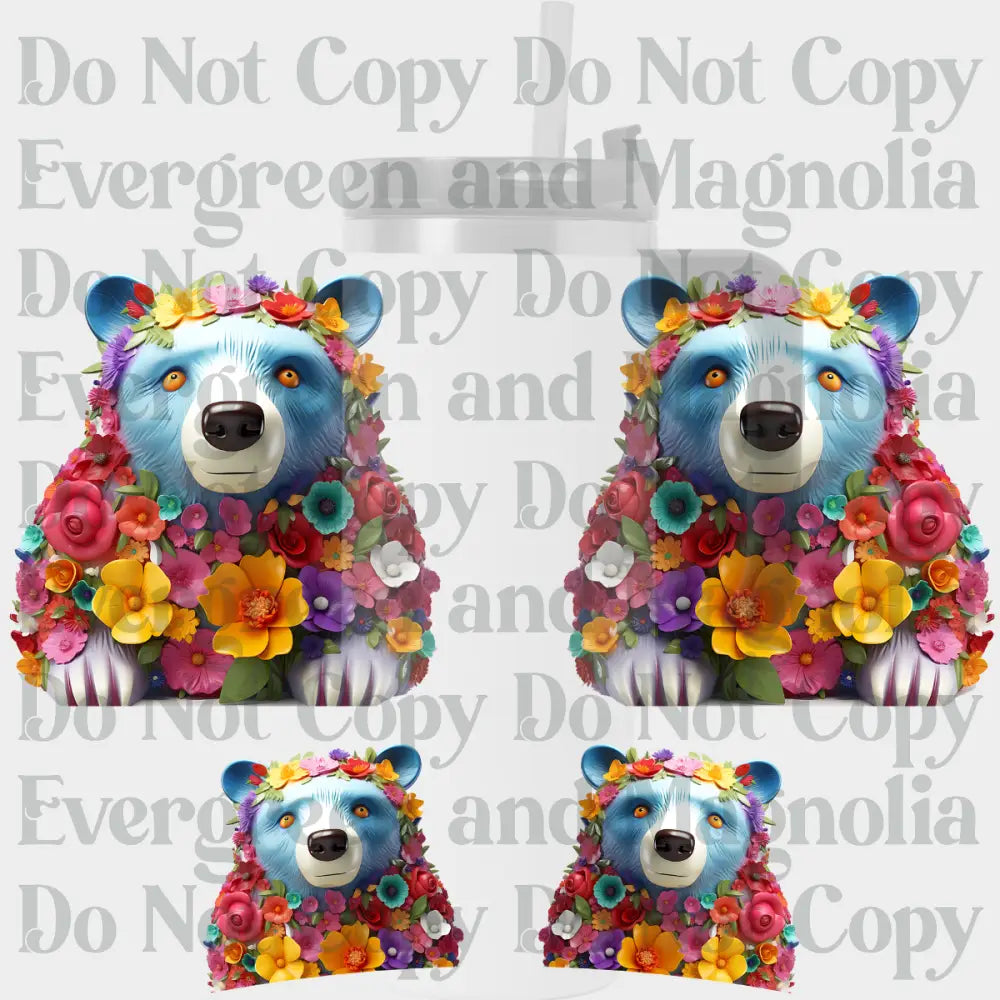 3D Bear Decals