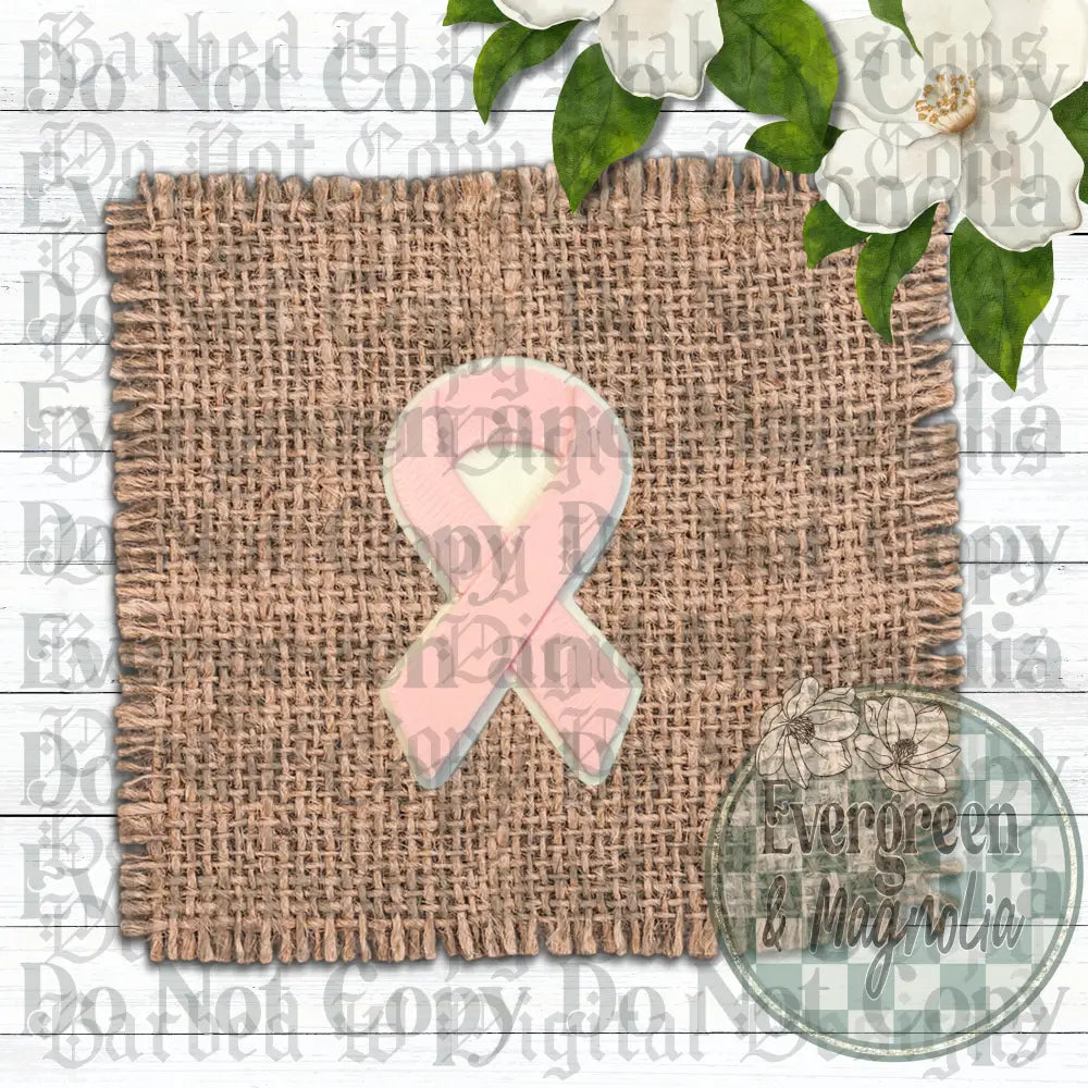 Pink Ribbon Charm
