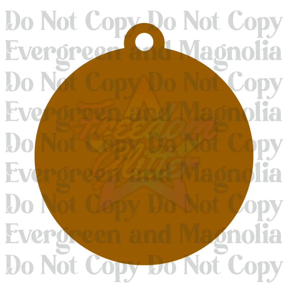 Round Acrylic Ornament Blank 2 – 4"