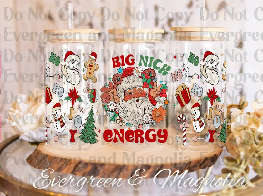 57-Big Nick Energy-Retro Christmas-Santa Claus Merry Christmas