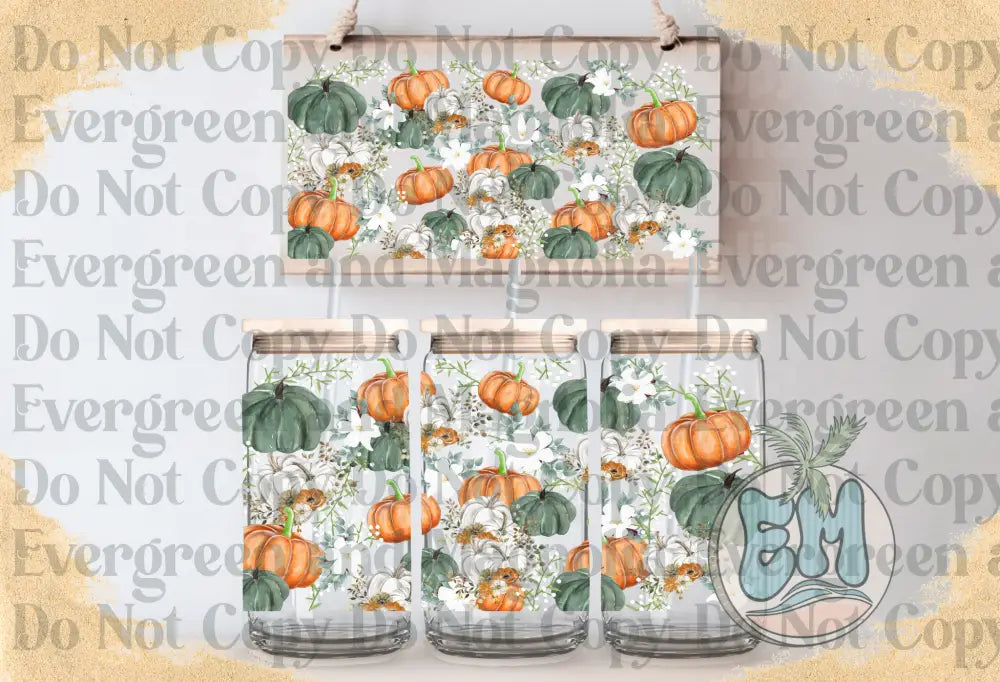 Fall Pumpkins & Flowers