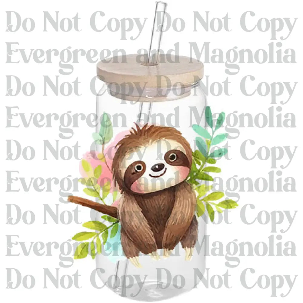 Sloth Decal 6