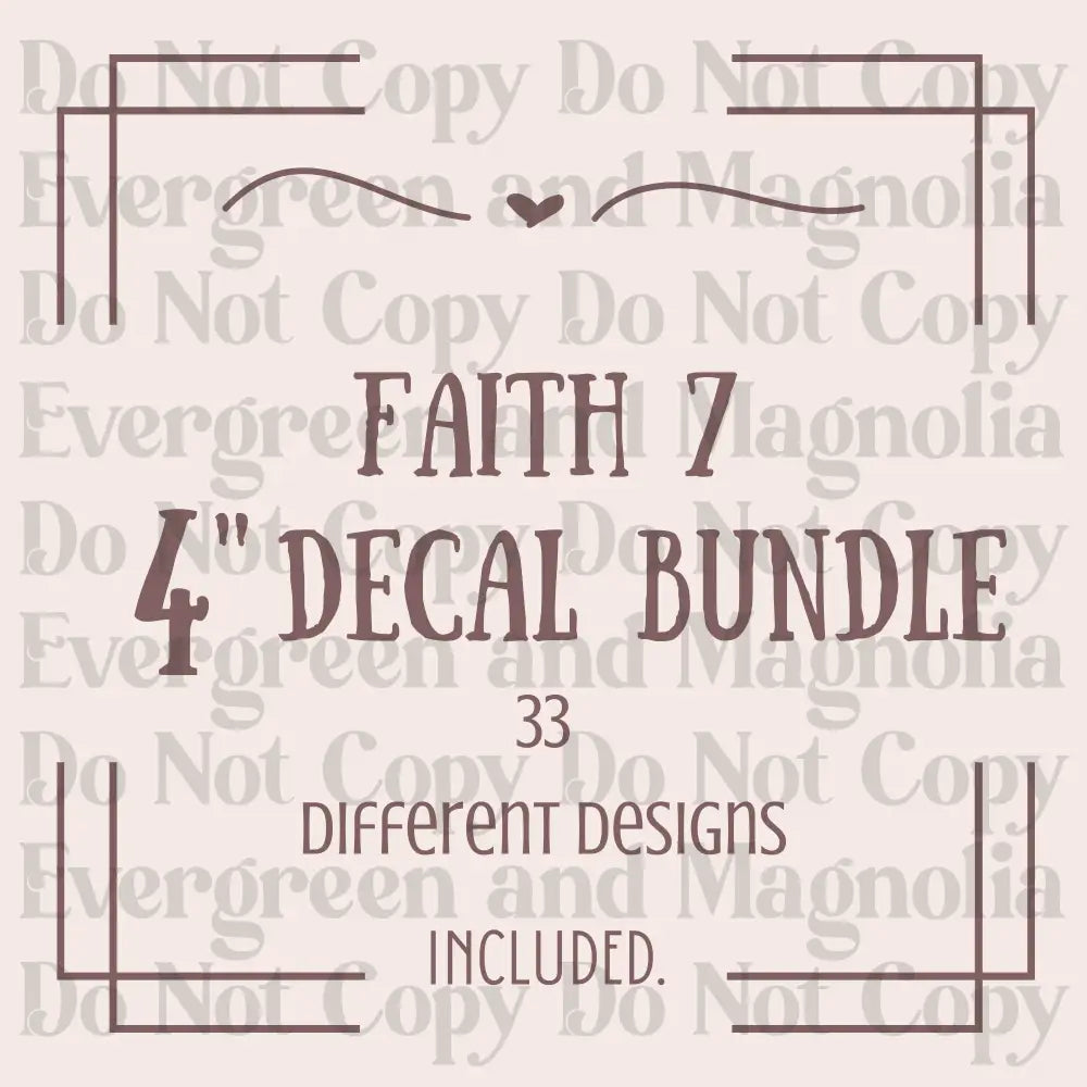 Faith Decal Bundle 7
