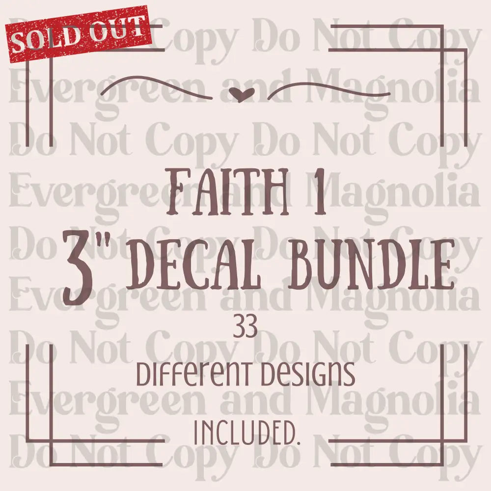 Faith Decal Bundle 1