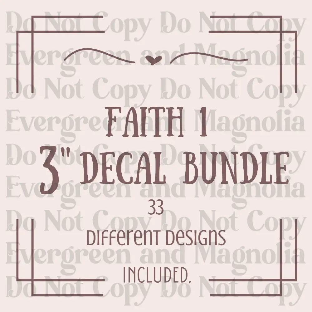 Faith Decal Bundle 1