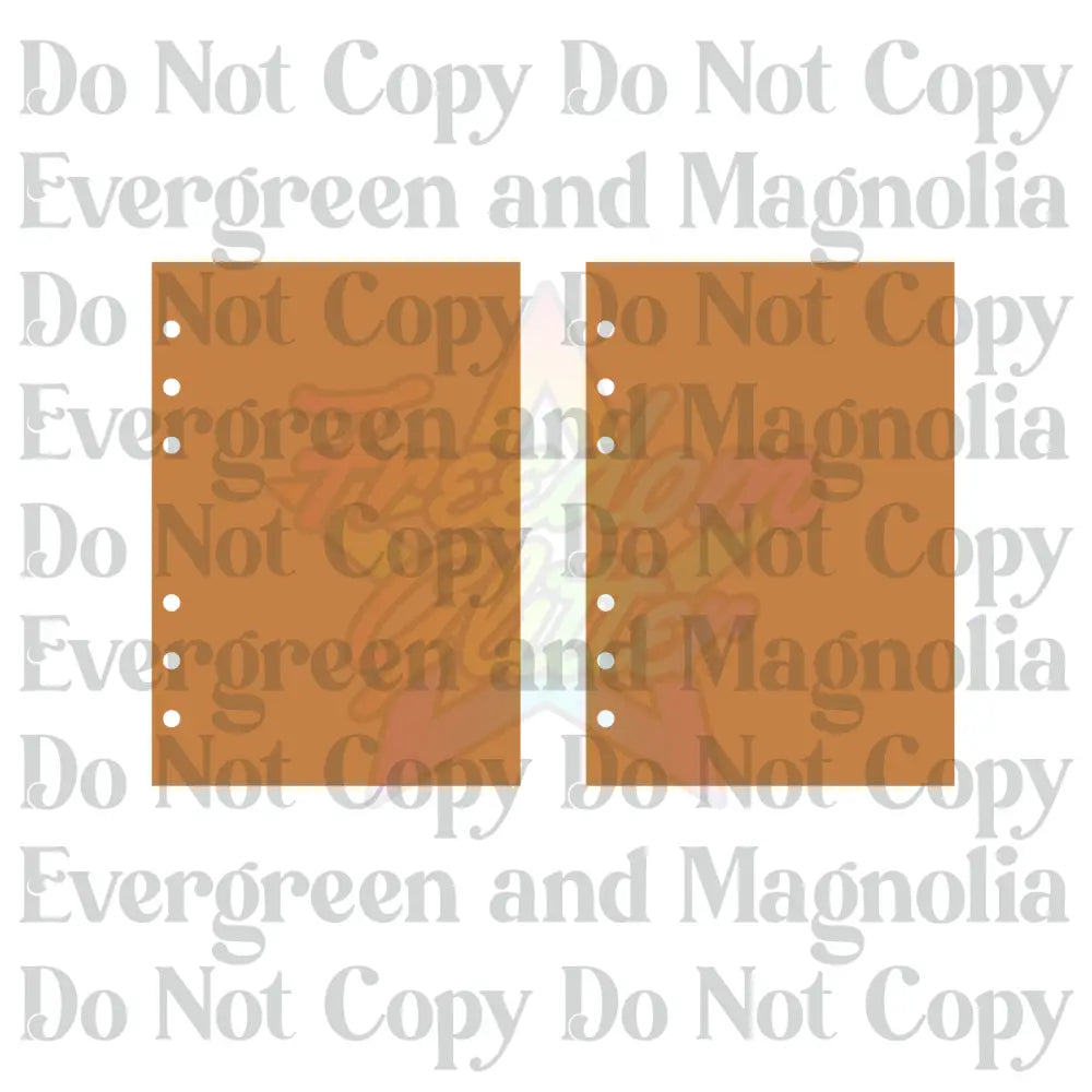 A6 Acrylic Notebook Cover Set (Front & Back)
