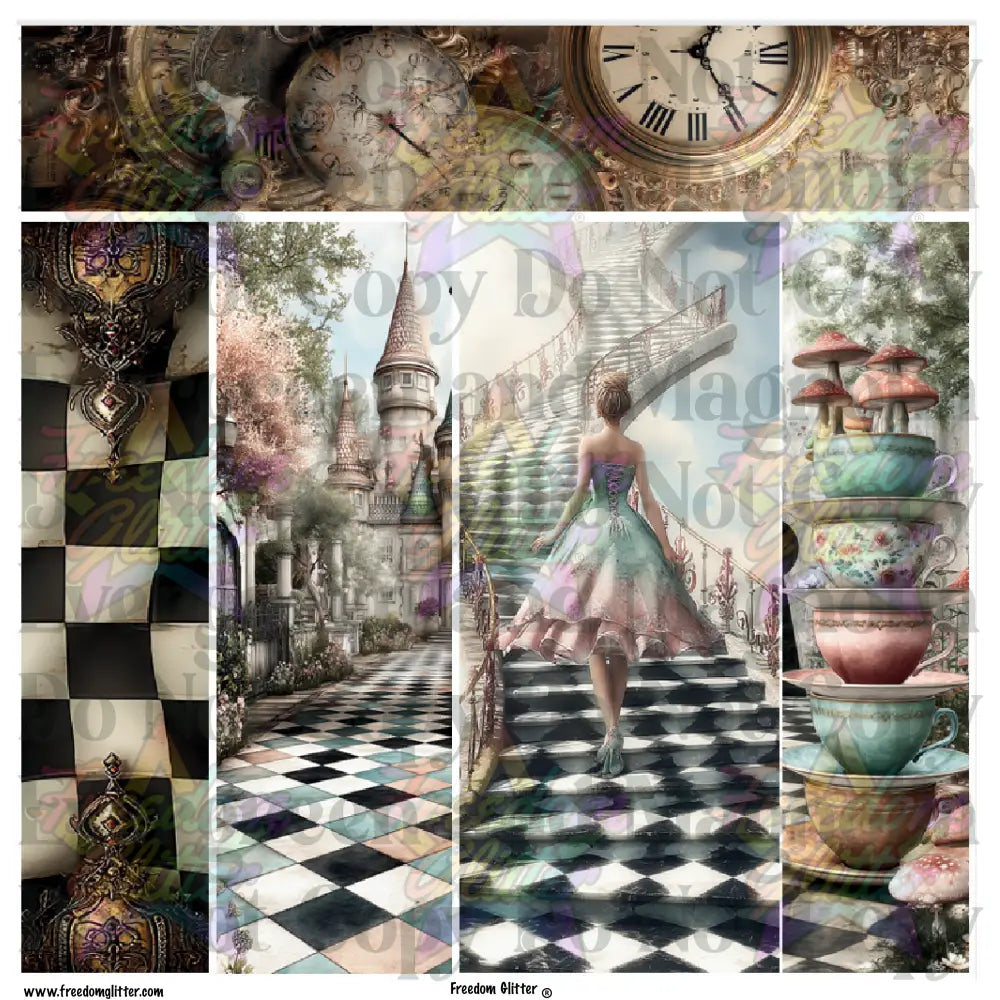 Mixed Image Sheet - Alice 4 (Printed Vinyl)