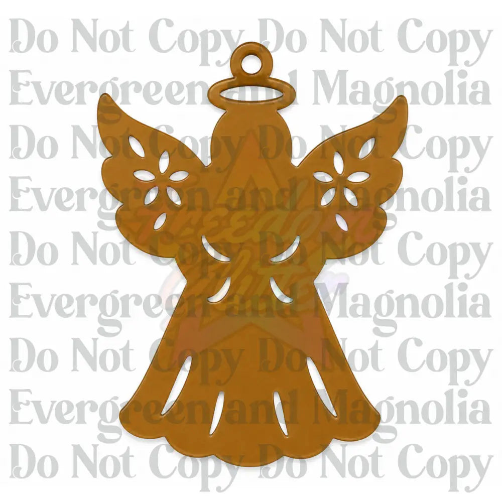 Angel 2 Acrylic Ornament Blank – 4"