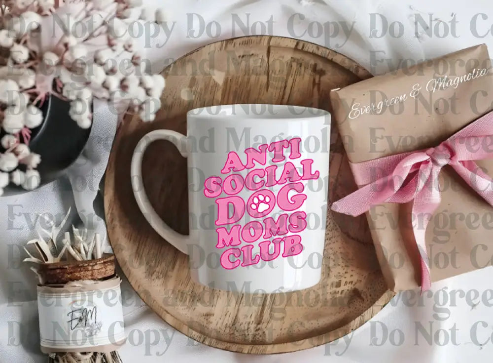 AntiSocialDogMomsClub Decal