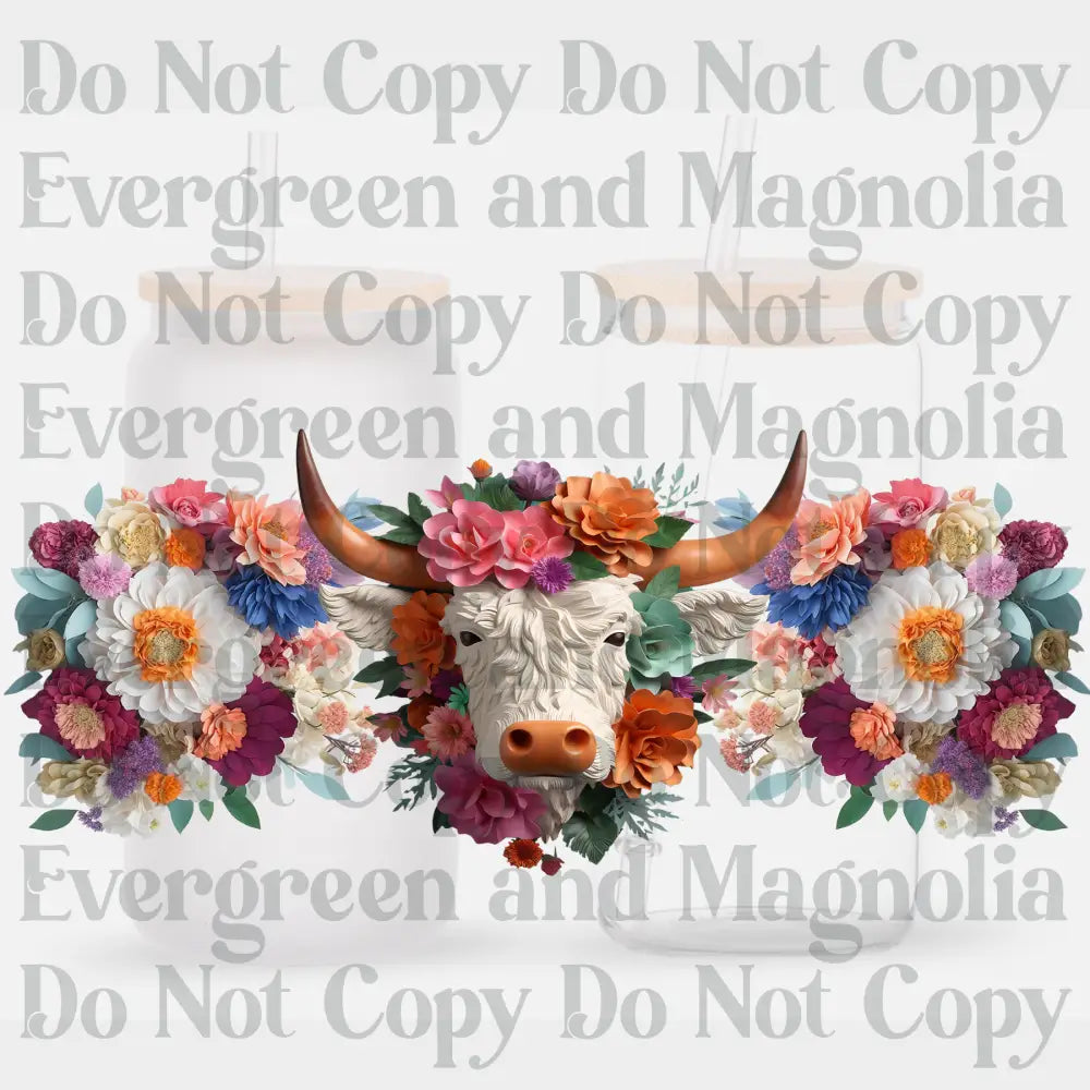 3D BOHO Cow