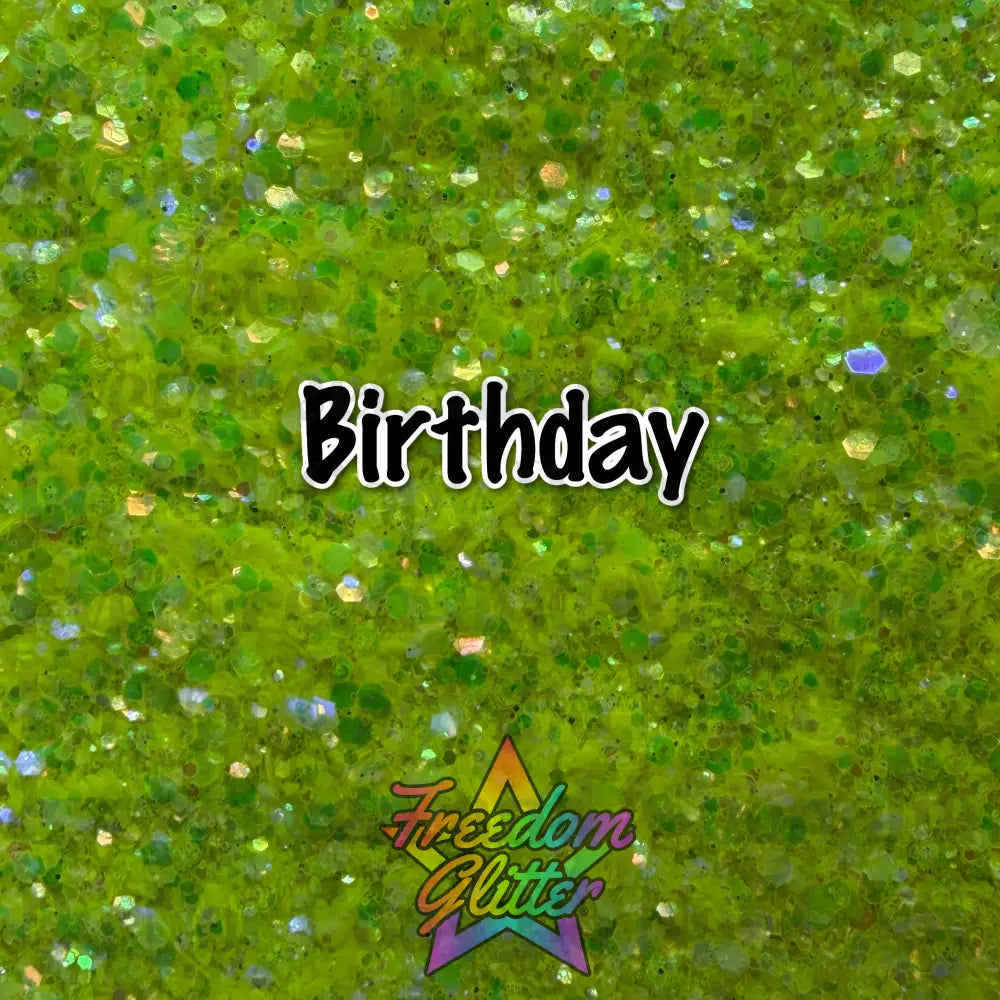 Birthday (Iridescent Glitter)