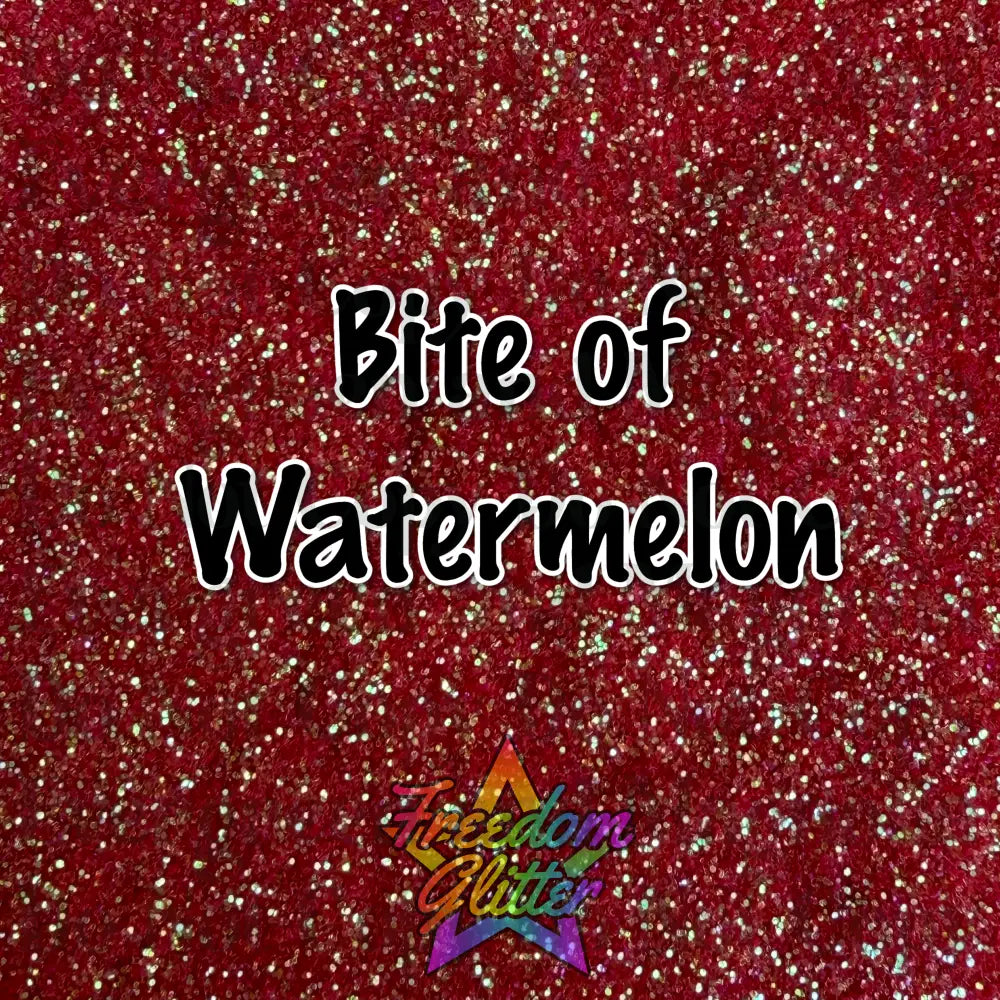 Bite of Watermelon (Iridescent Glitter)