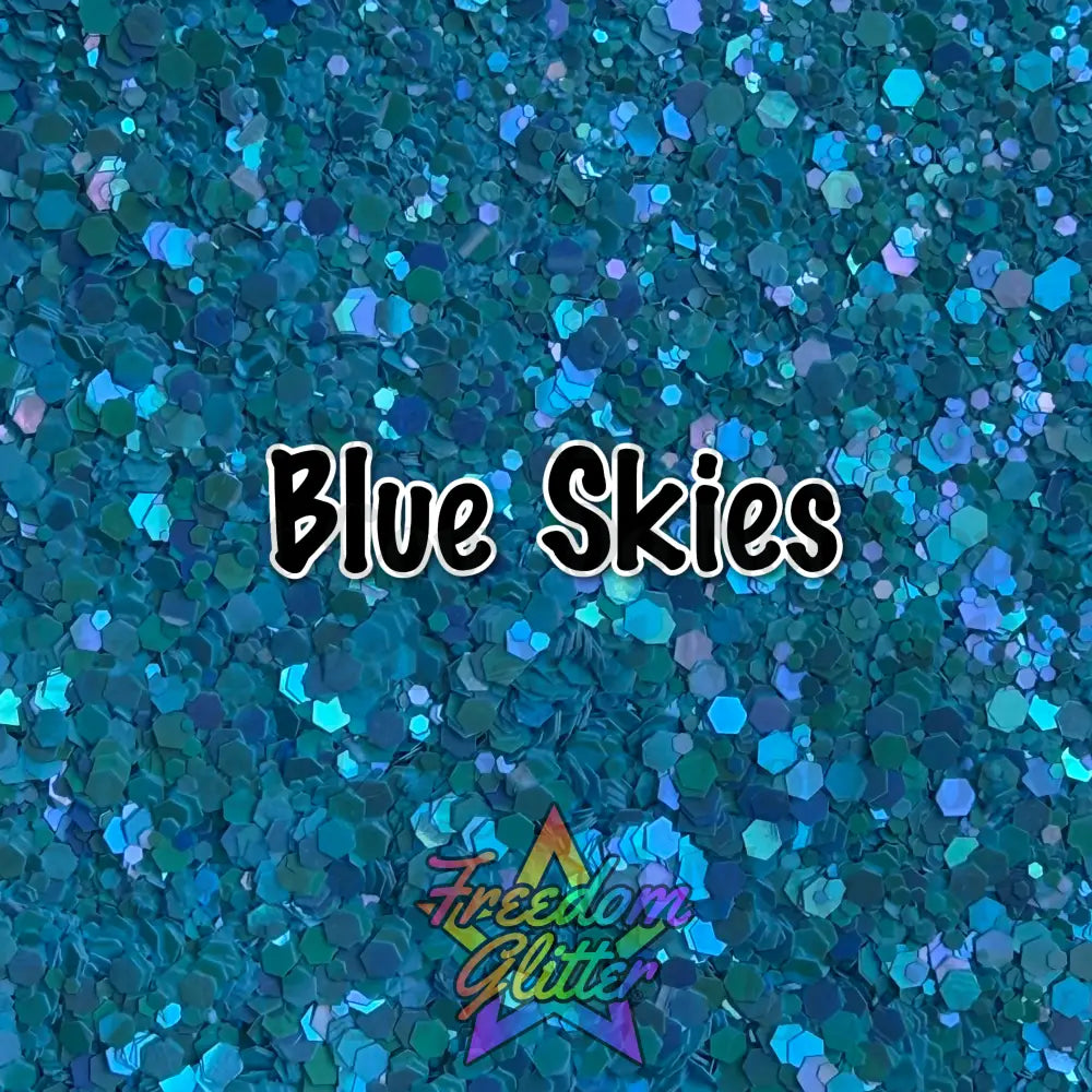 Blue Skies (Pearl Iridescent Glitter)