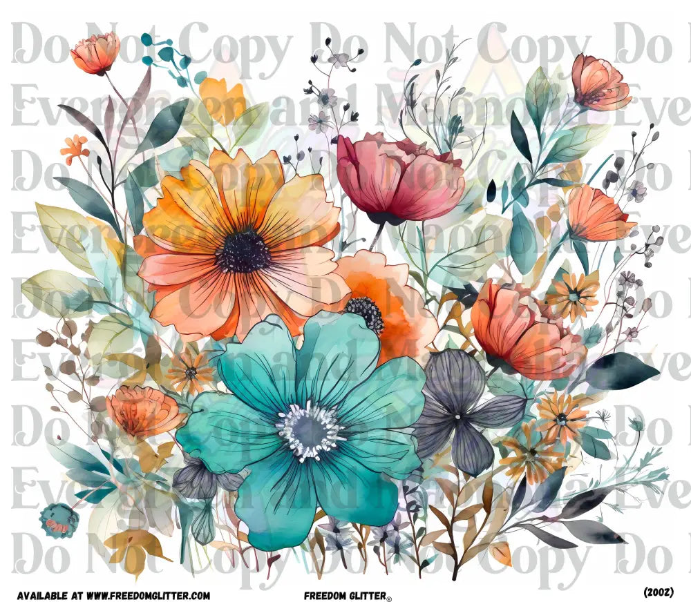 Boho Flowers (Printed Vinyl)