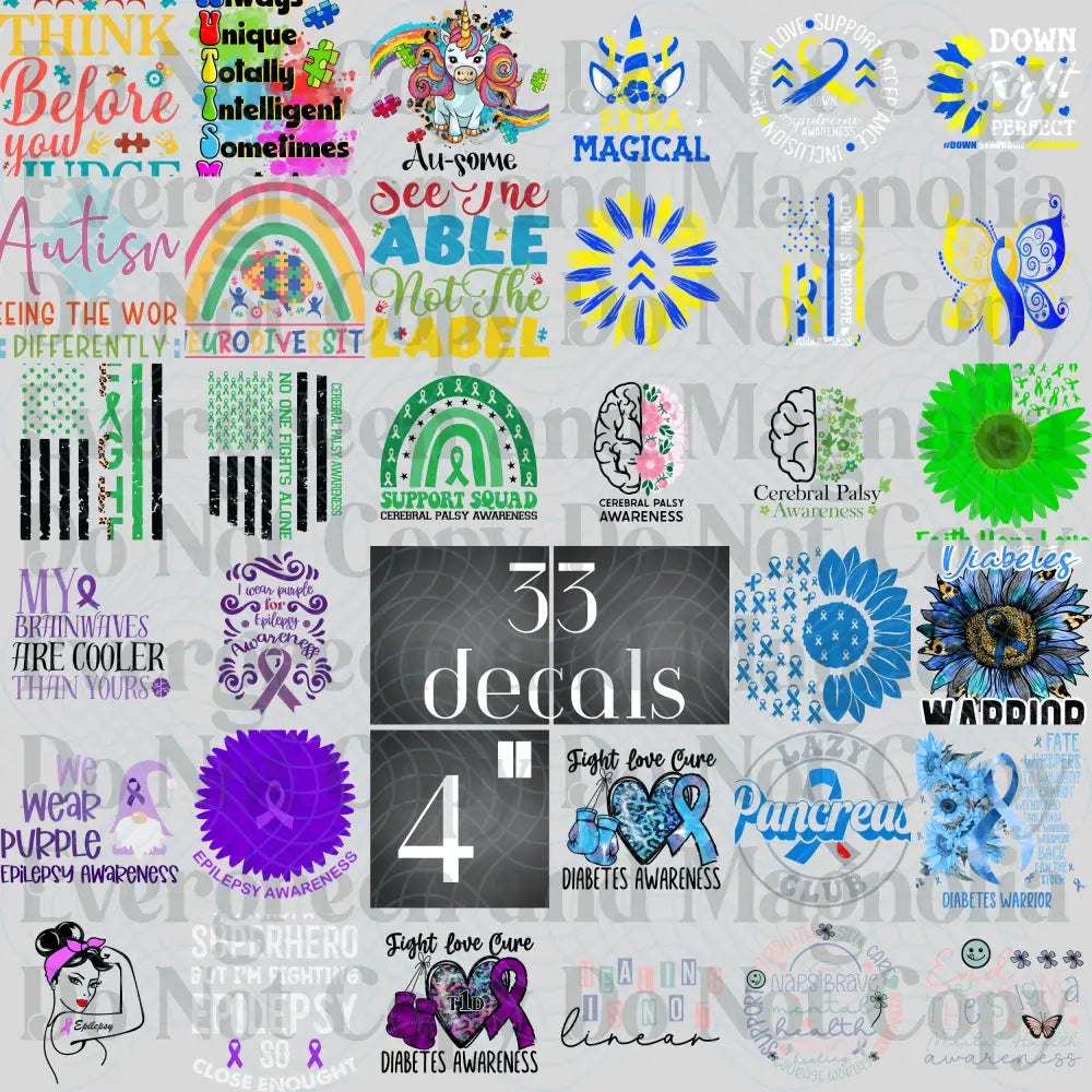 Mixed Awareness Gang Sheet