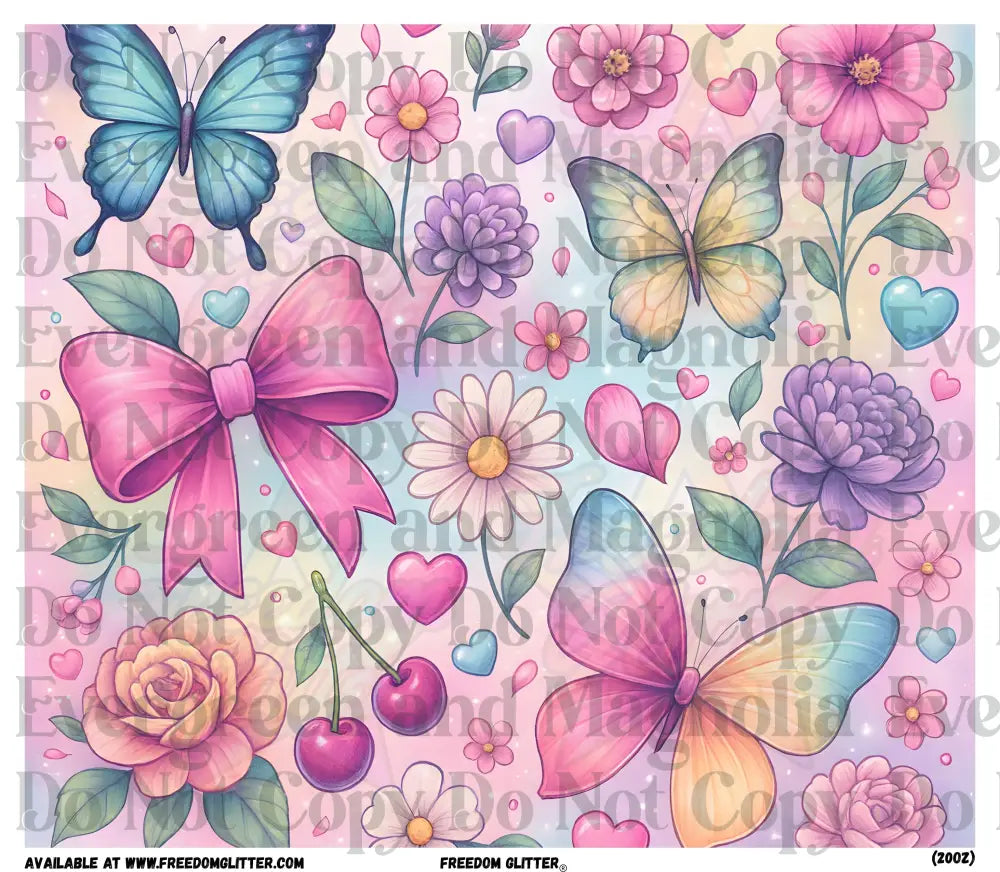 Butterflies & Bows (Printed Vinyl)