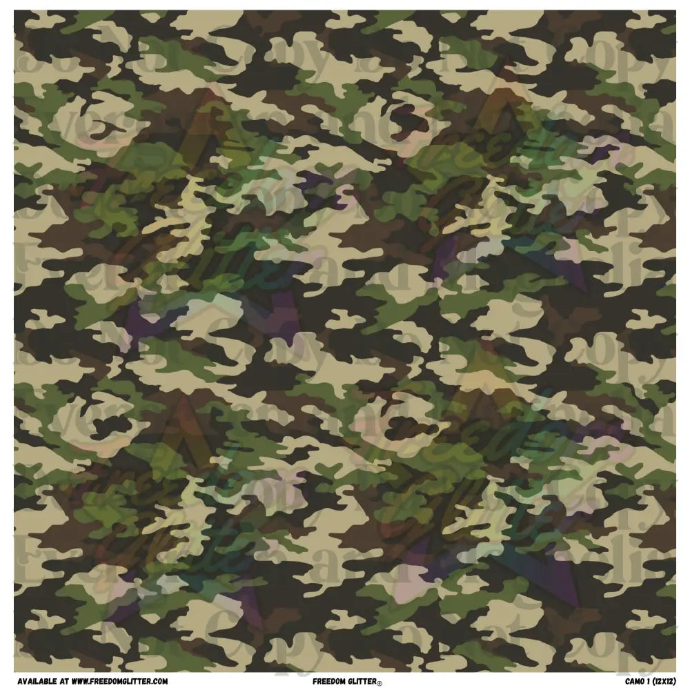 Camo 1 (Printed Vinyl)