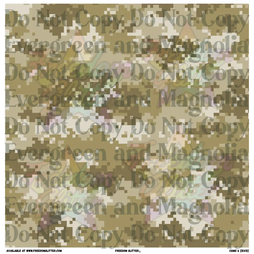 Camo 6 (Printed Vinyl)