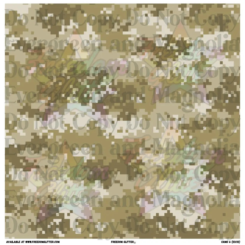 Camo 6 (Printed Vinyl)