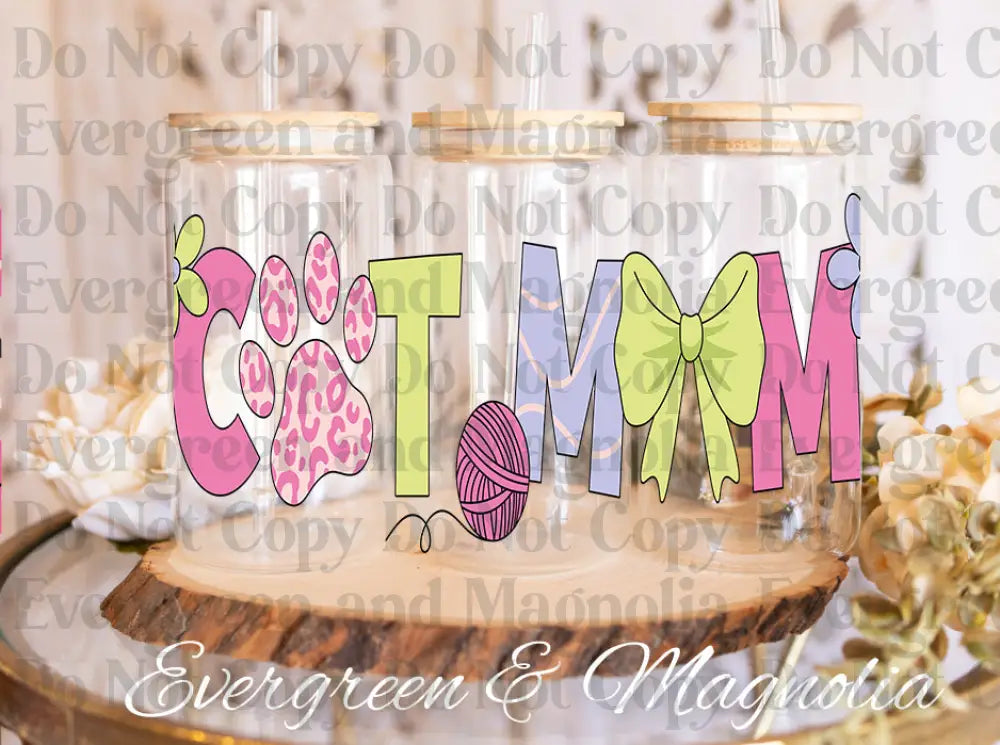 CatMom2 UV DTF print