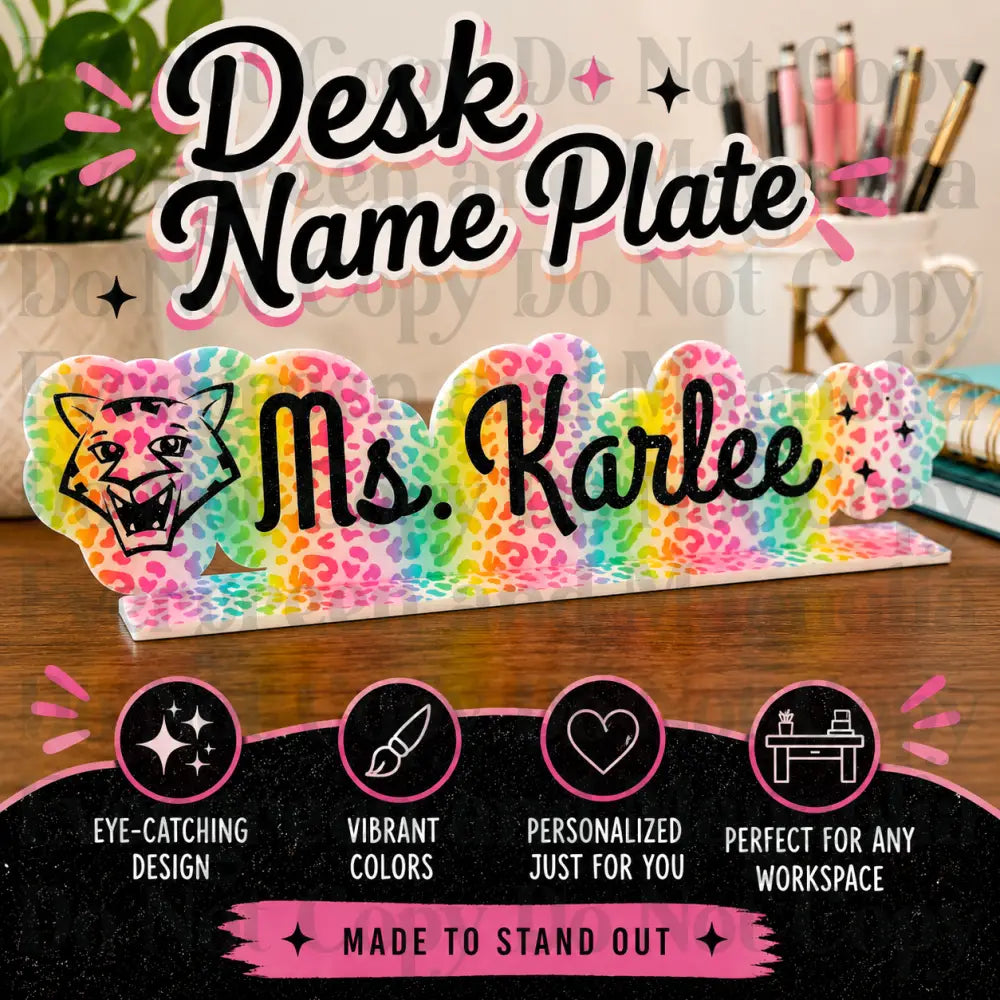 Desk Name Plate (Acrylic)