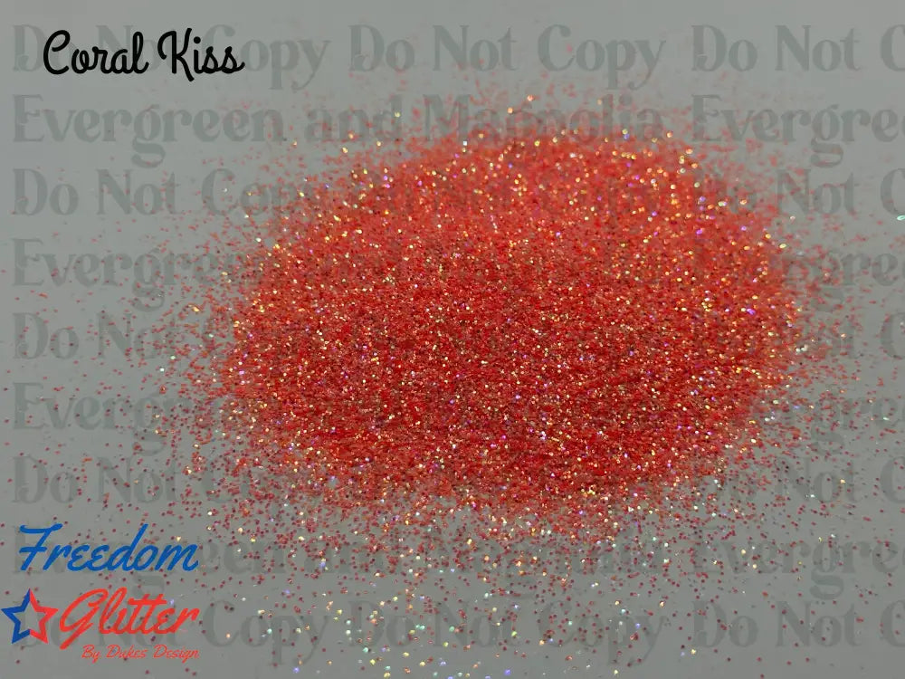 Coral Kiss (Iridescent Glitter)