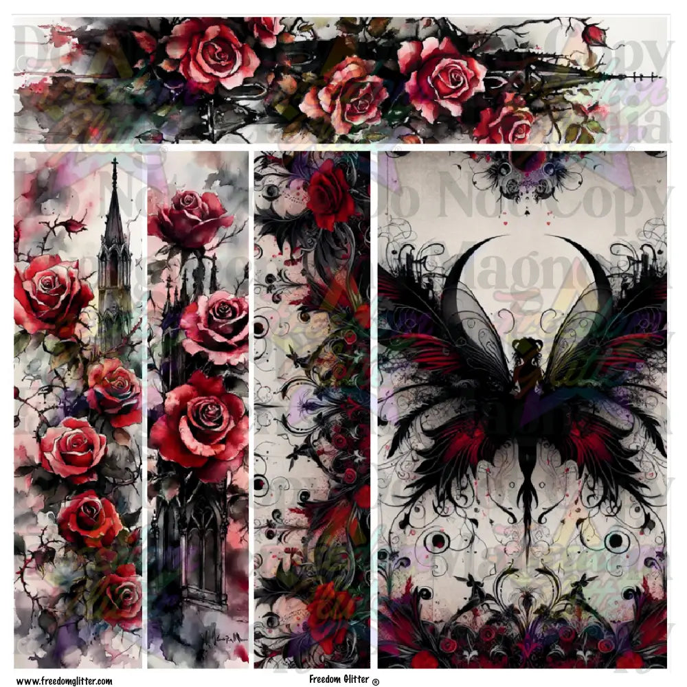 Mixed Image Sheet - Dark Fairy 1 (Printed Vinyl)