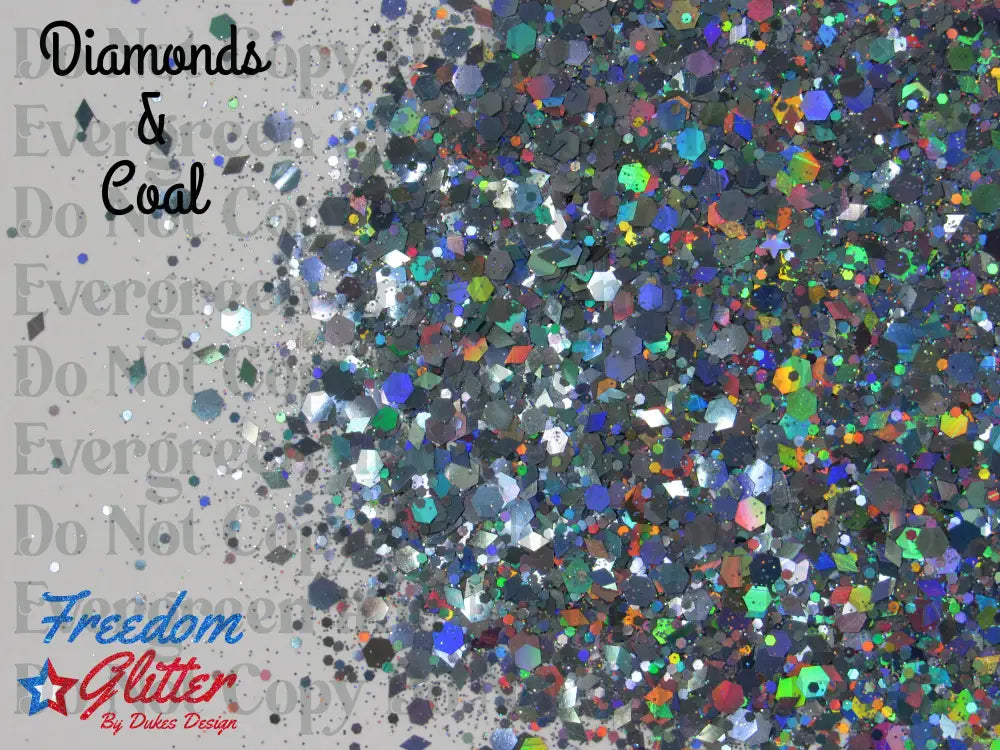 Diamonds & Coal (Holographic Glitter)