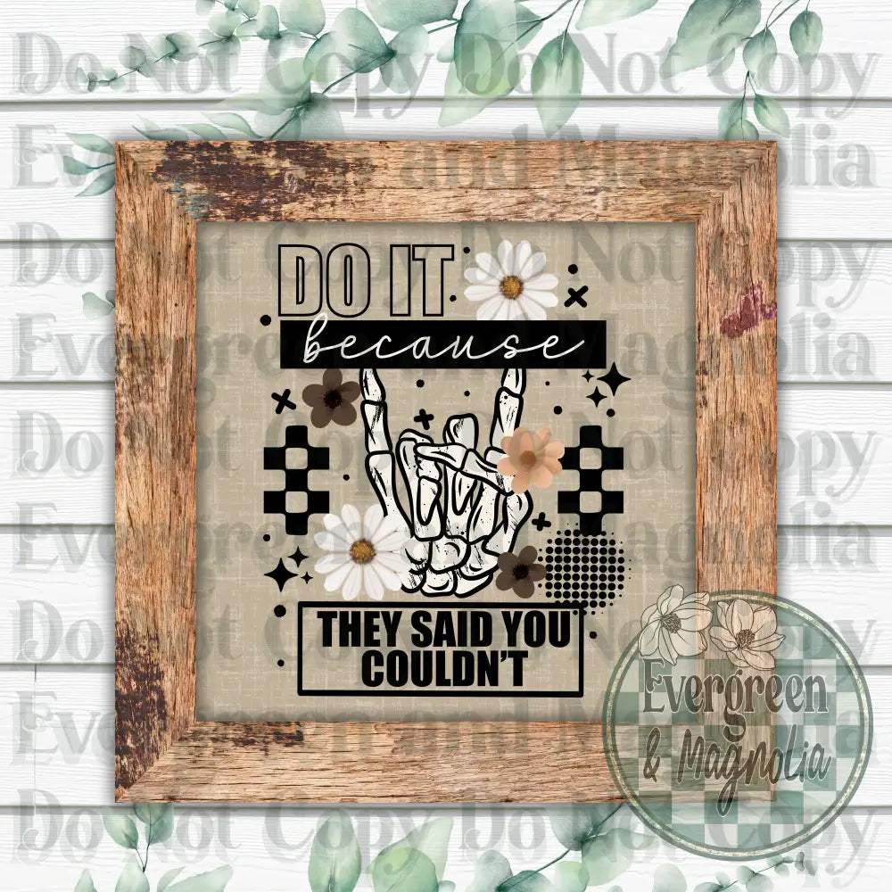 Do It Because (Black)