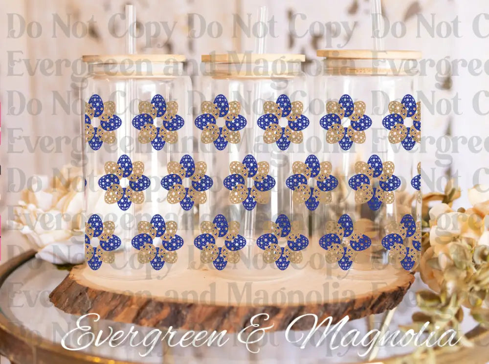 Easter Egg Flowers UV DTF print