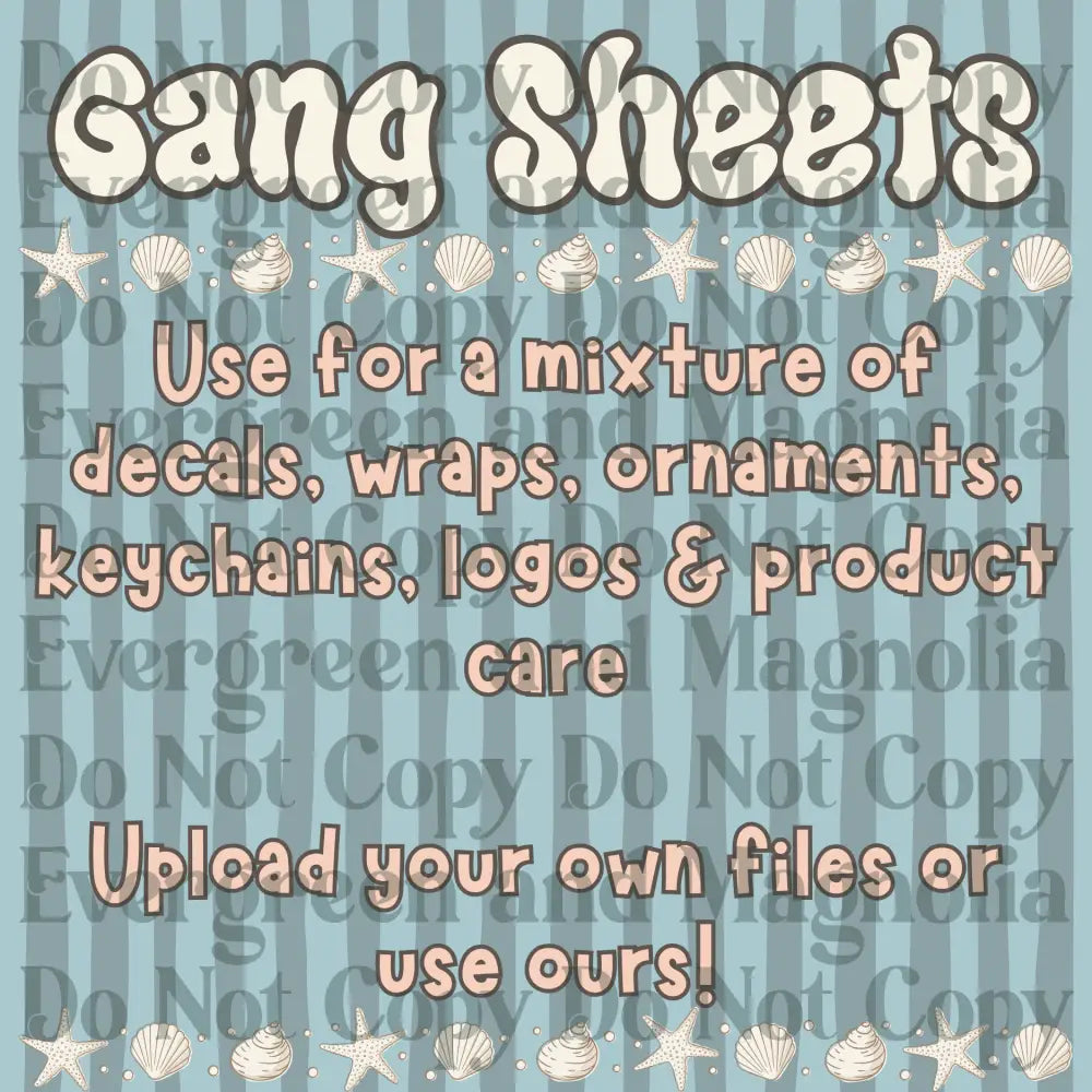 UV DTF Gang Sheets for WRAPS & DECALS (Wholesale)