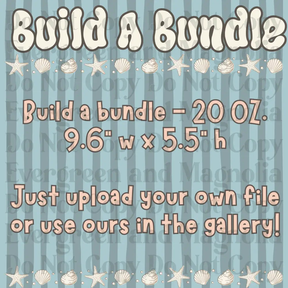 "BUILD A BUNDLE" (20 oz Glass Can wraps) Wholesale