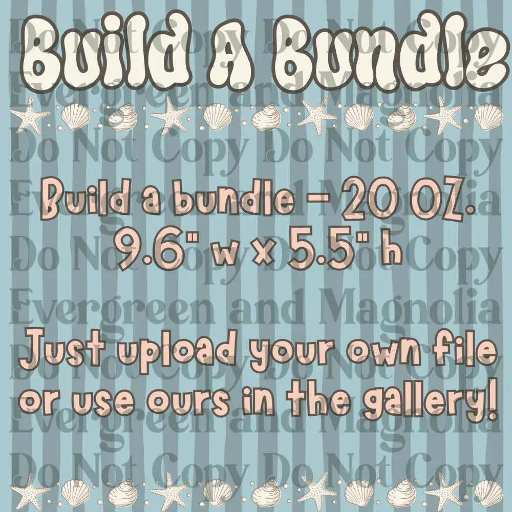 "BUILD A BUNDLE" (20 oz Glass Can wraps) Wholesale
