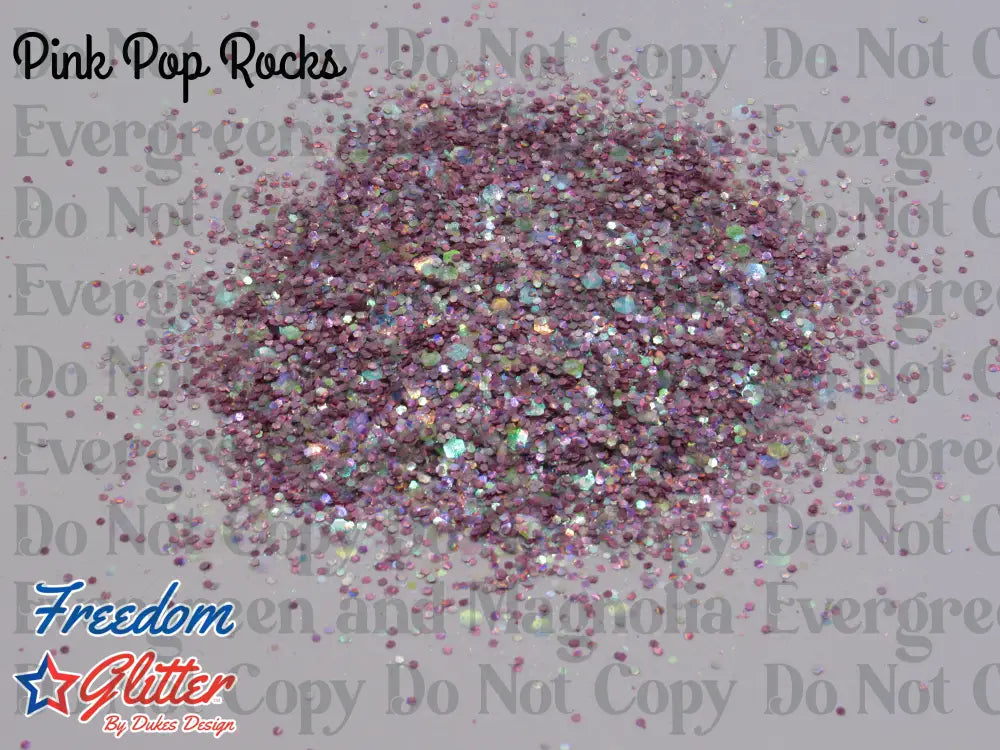 Pink Pop Rocks (Iridescent Holographic Glitter)