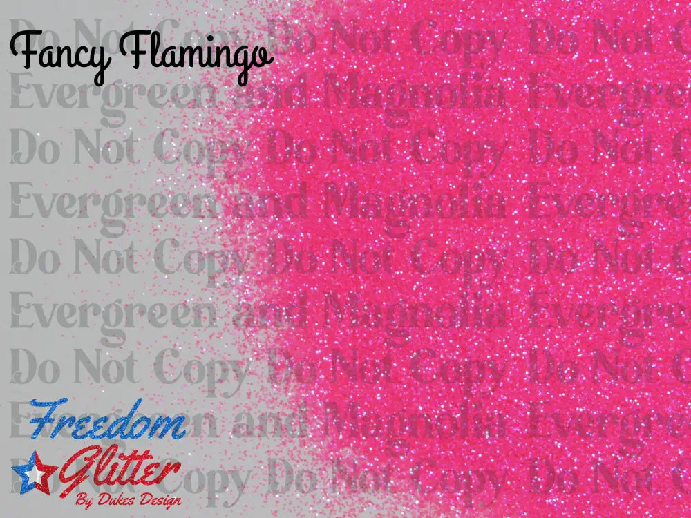 Fancy Flamingo (High Sparkle Iridescent Glitter)