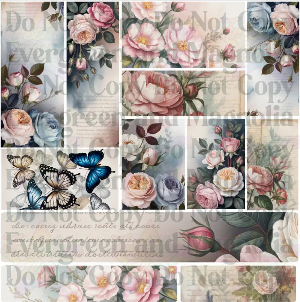 Mixed Image Sheet - Flowers 2 (Printed Vinyl)