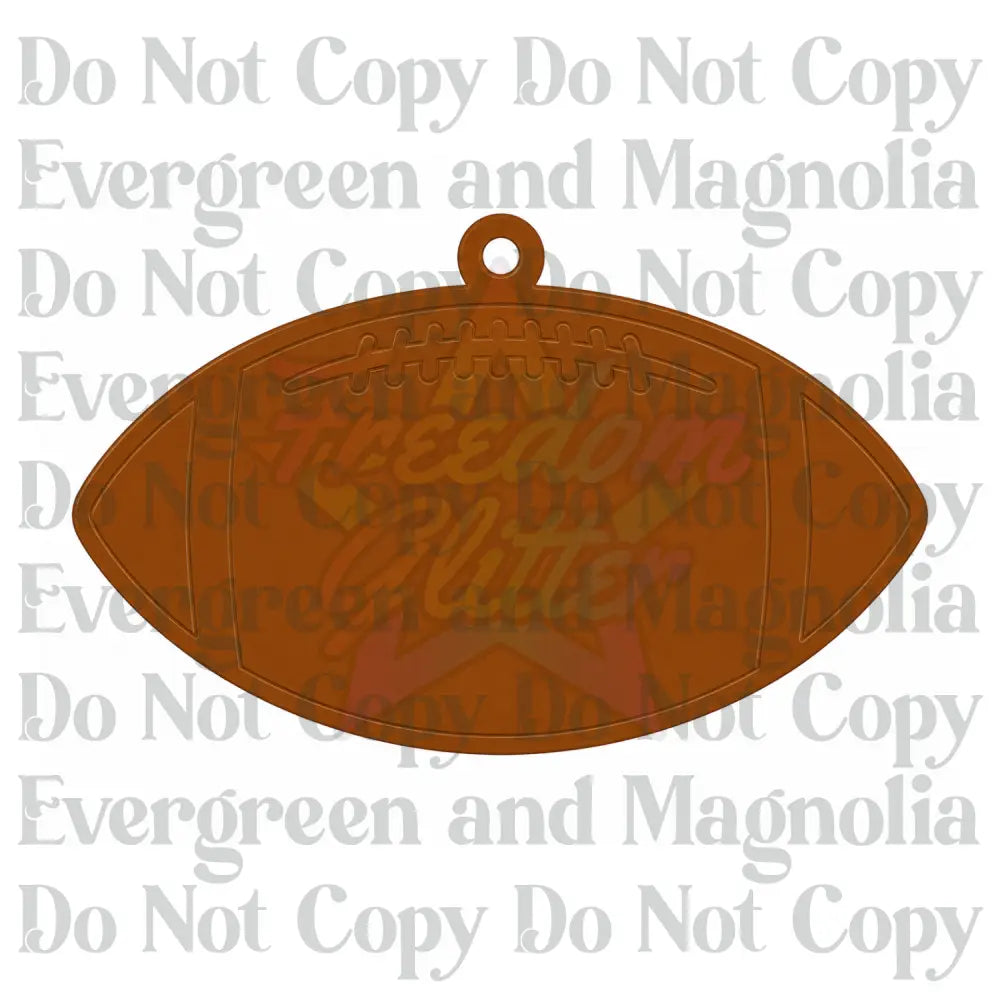 Football Acrylic Ornament Blank – 4"