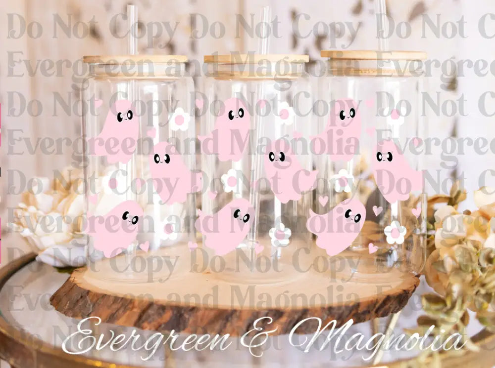 GHOSTSFLOWERShearts (2) UV DTF print