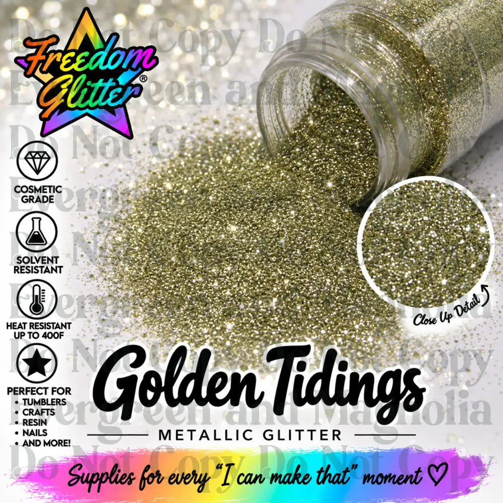 Golden Tidings (Metallic Glitter)