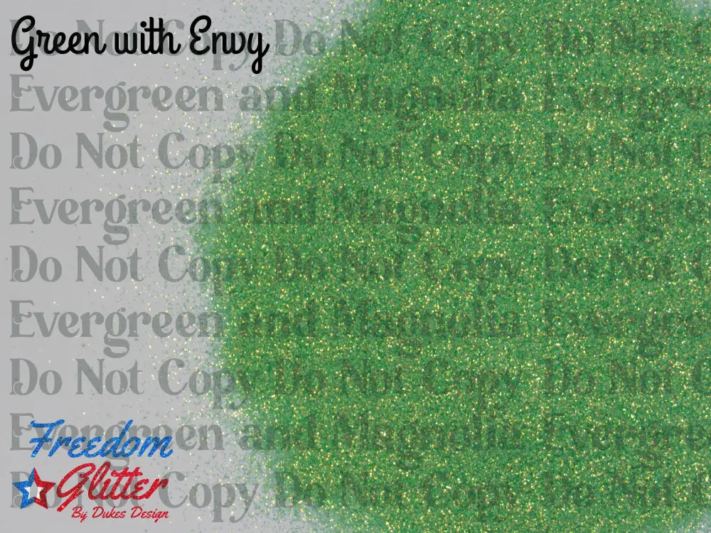 Green with Envy (High Sparkle Iridescent Glitter)